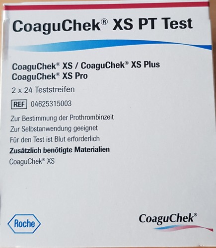 2x24 stück coaguchek pt - coaguchek, xs