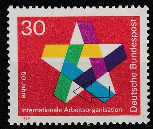 Bund plattenfehler michel - michel, 582