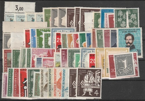 Bundmarken aus 1952 lot - bundmarken,